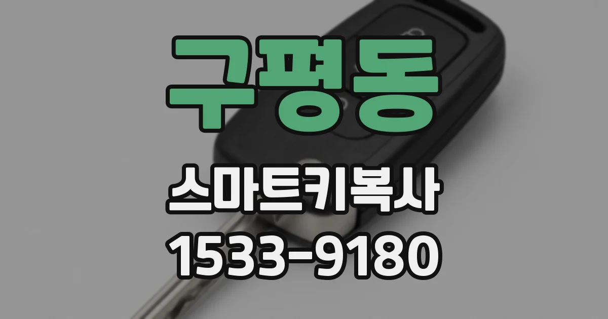 구평동 스마트키복사