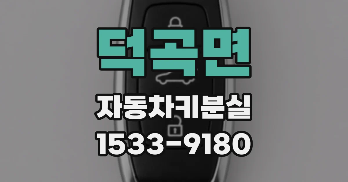 덕곡면 자동차키분실