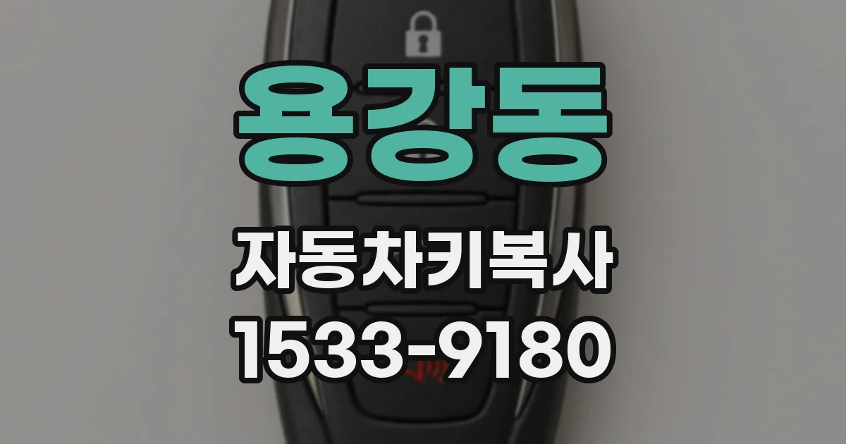 용강동 자동차키복사