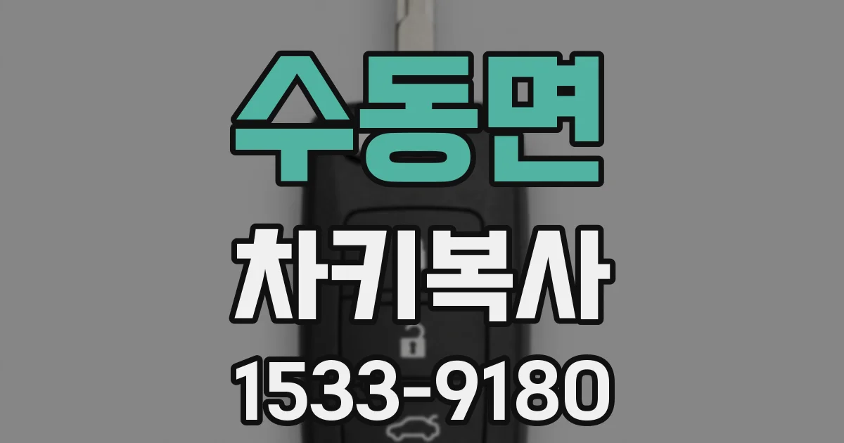 수동면 차키복사