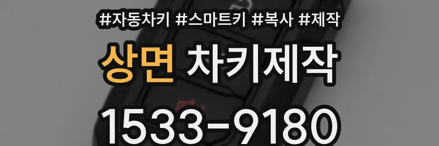 상면 차키제작