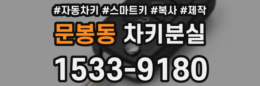 문봉동 차키분실