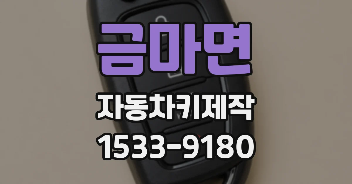 금마면 자동차키제작