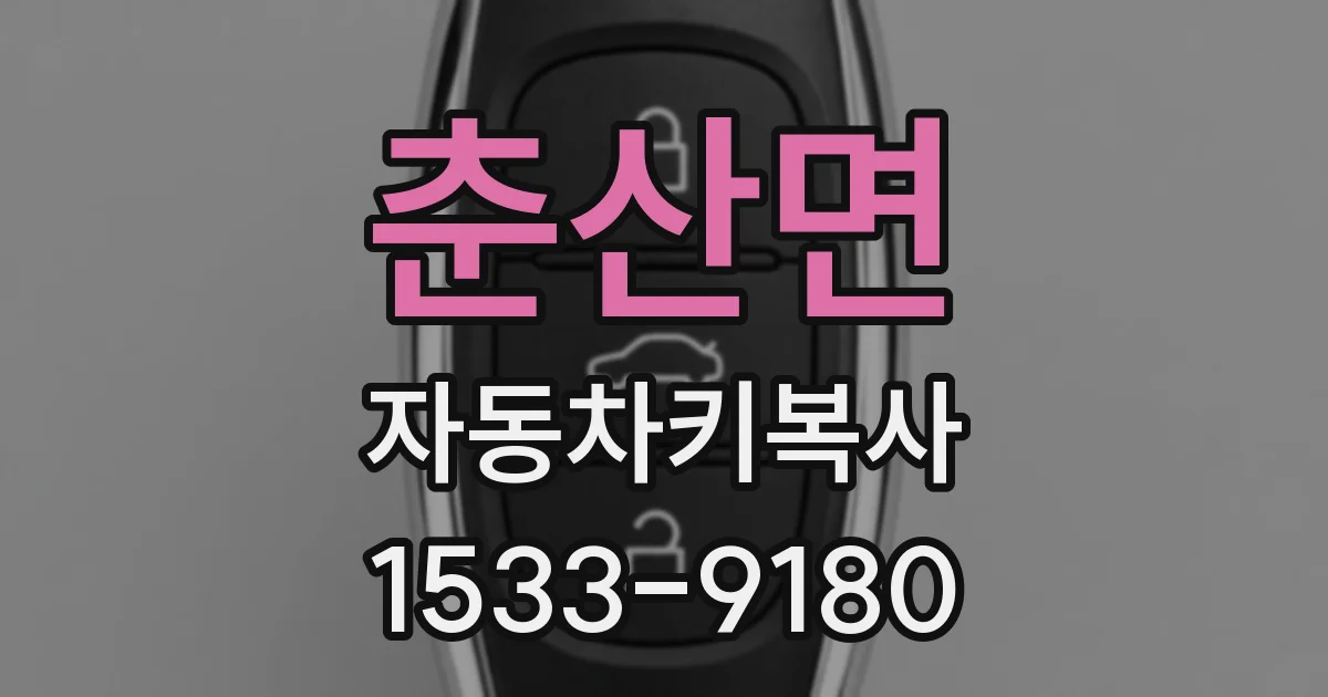 춘산면 자동차키복사