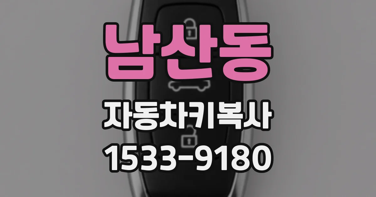 남산동 자동차키복사
