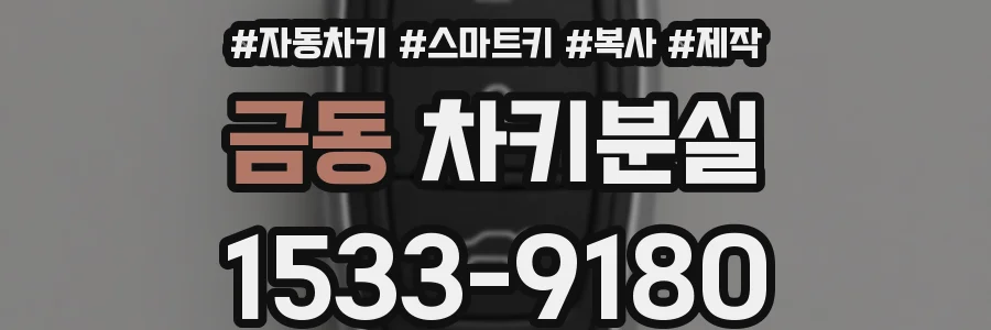 금동 차키분실