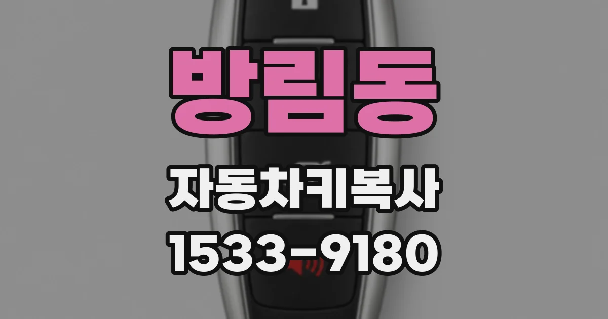 방림동 자동차키복사