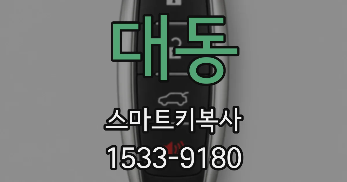 대동 스마트키복사