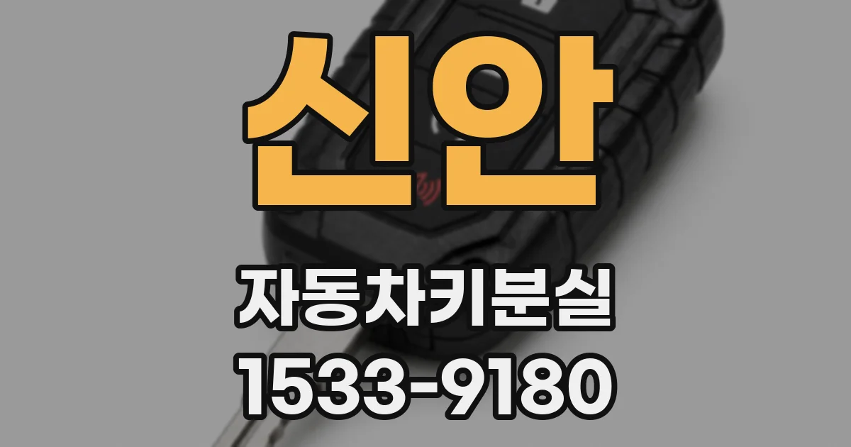 신안 자동차키분실