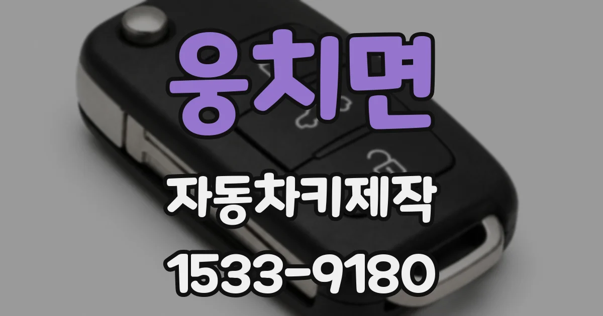 웅치면 자동차키제작