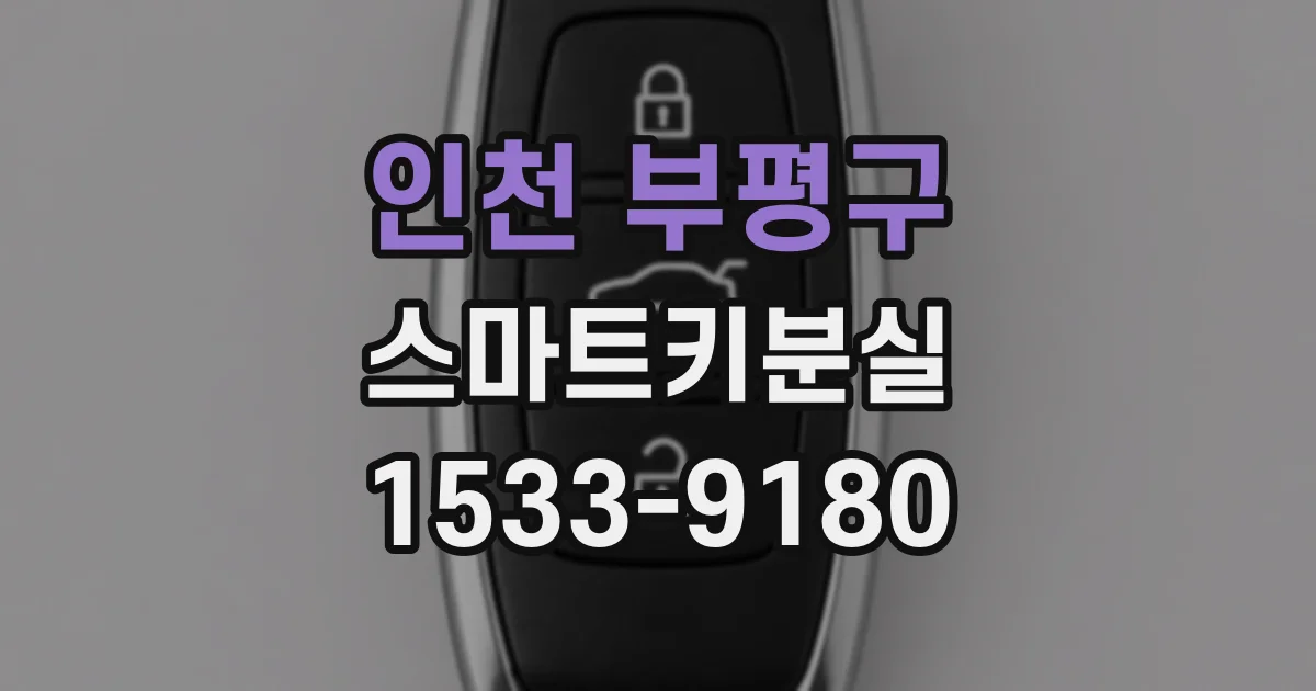 인천 부평구 스마트키분실