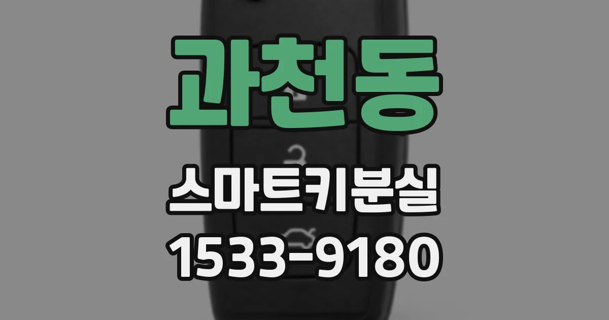 과천동 스마트키분실