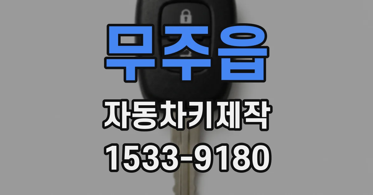 무주읍 자동차키제작