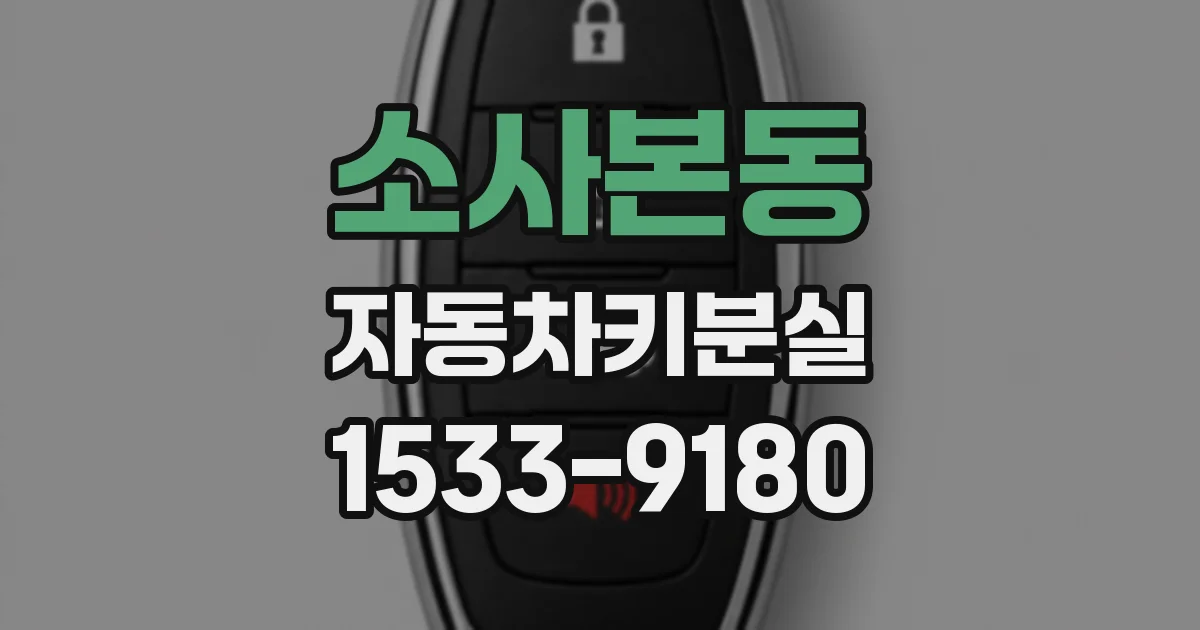 소사본동 자동차키분실