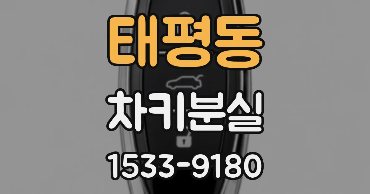 태평동 차키분실