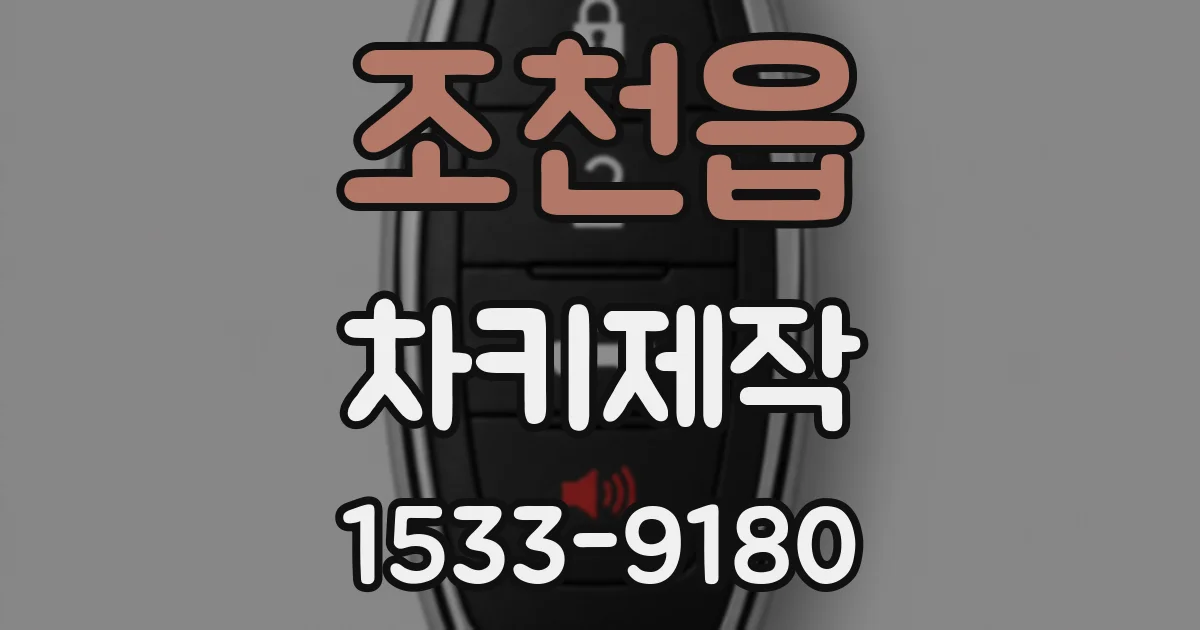 조천읍 차키제작