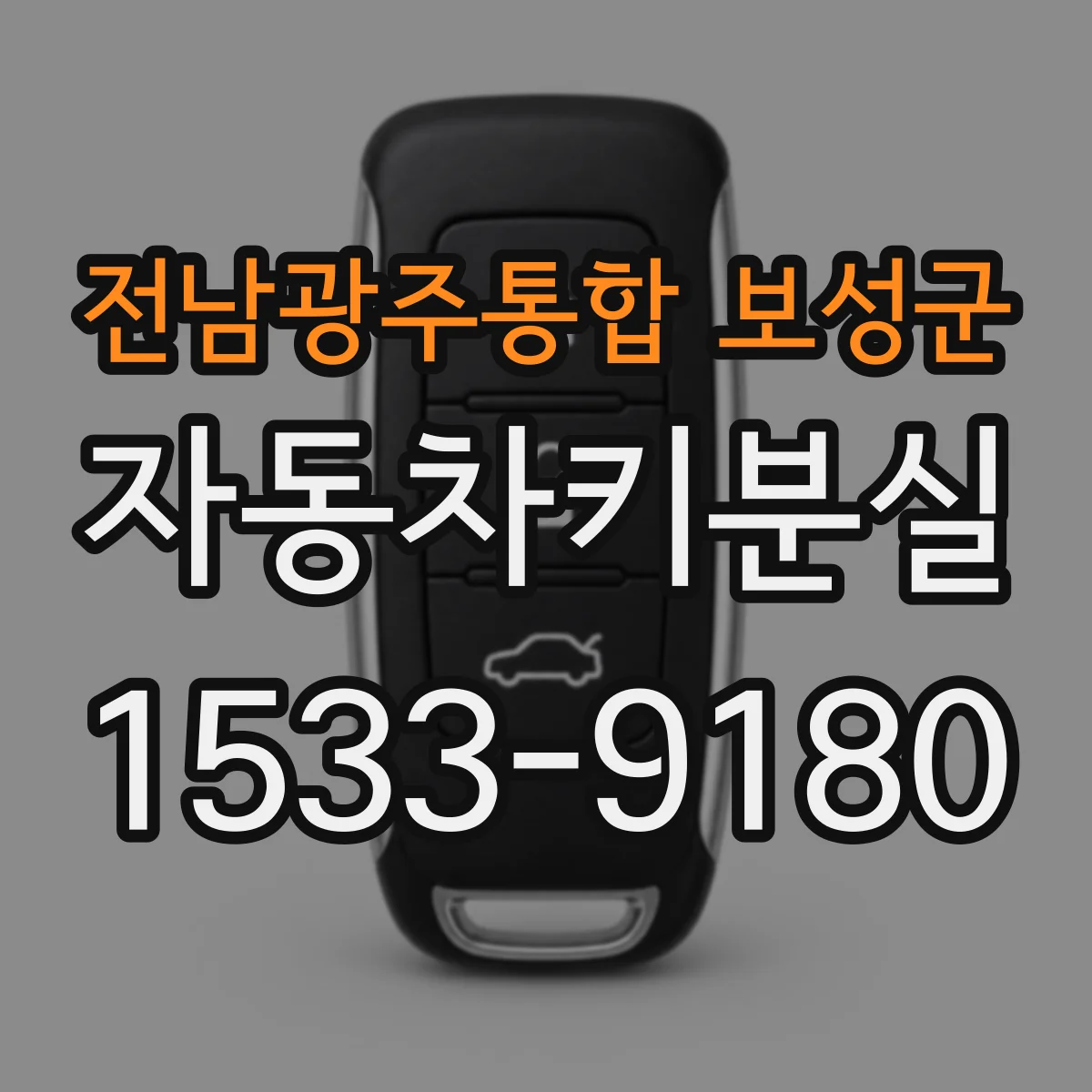 전남광주통합 보성군 자동차키분실