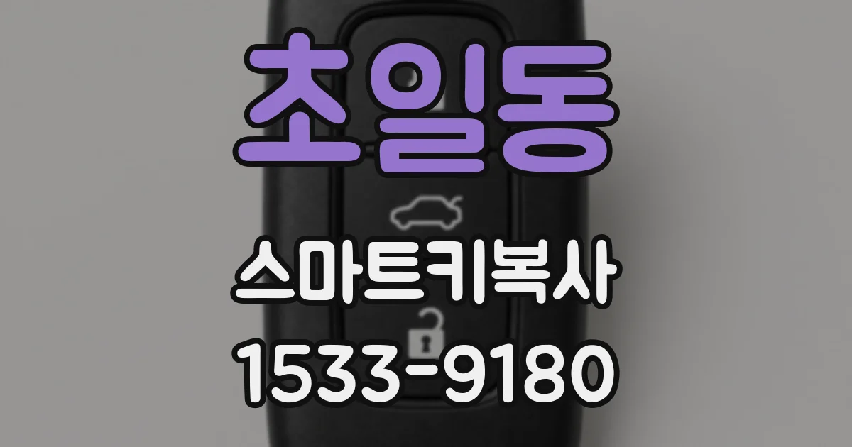 초일동 스마트키복사