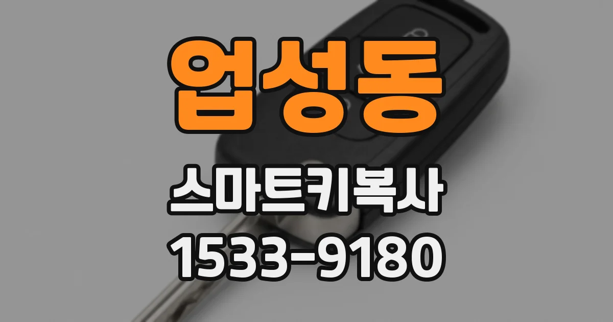 업성동 스마트키복사