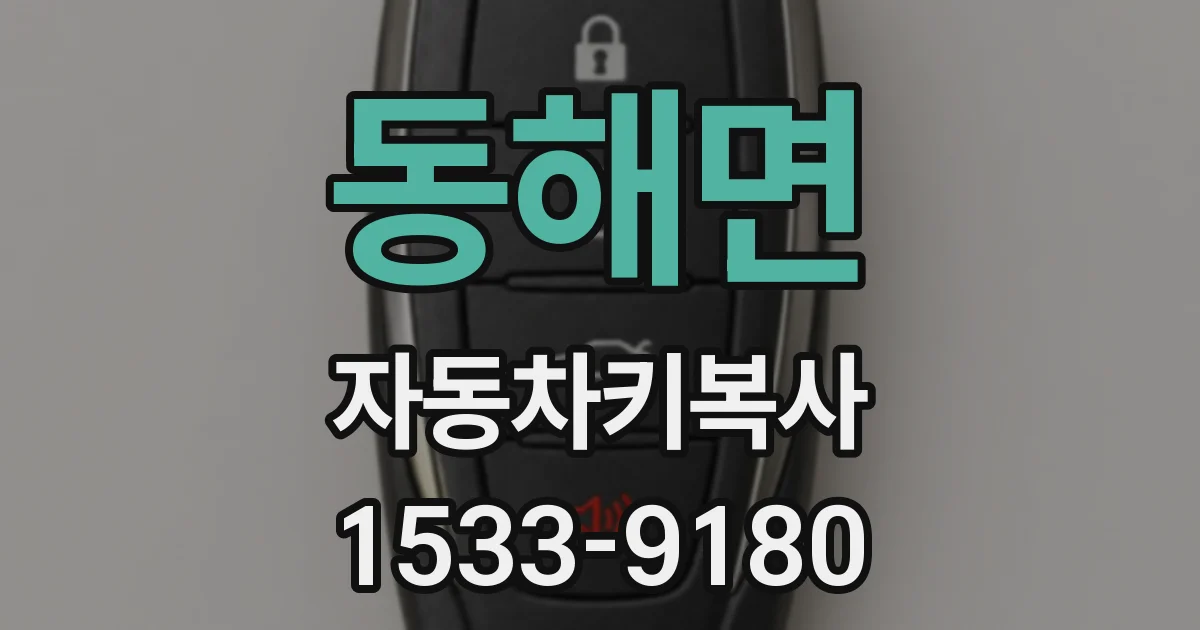 동해면 자동차키복사