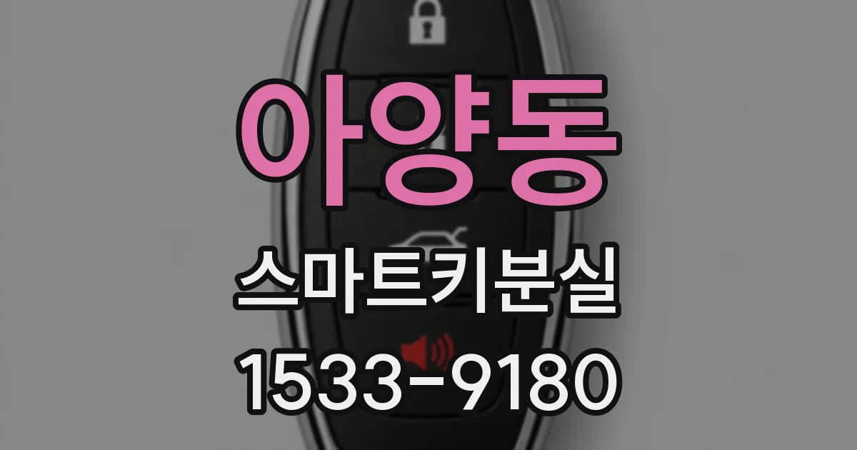 아양동 스마트키분실