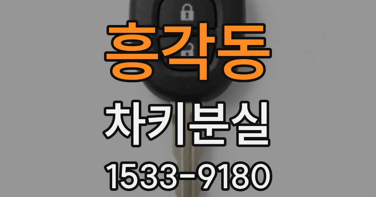 흥각동 차키분실