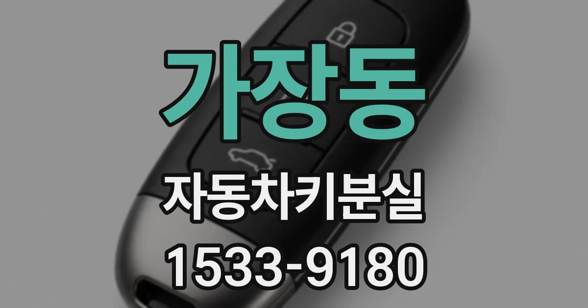 가장동 자동차키분실