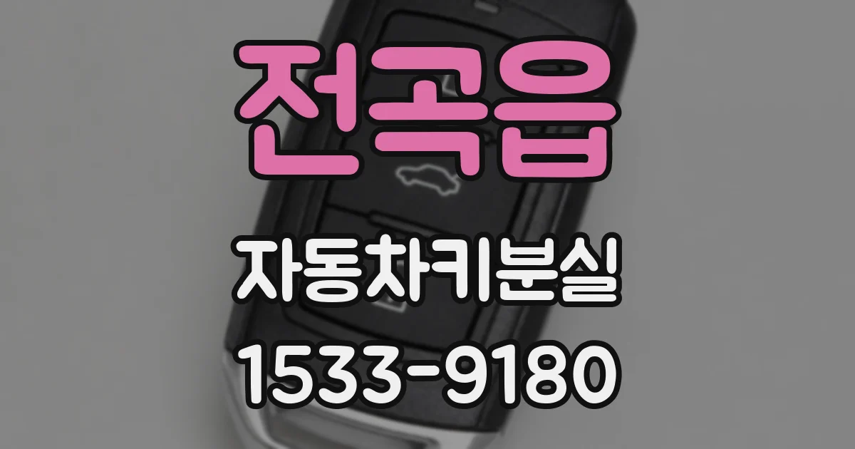 전곡읍 자동차키분실
