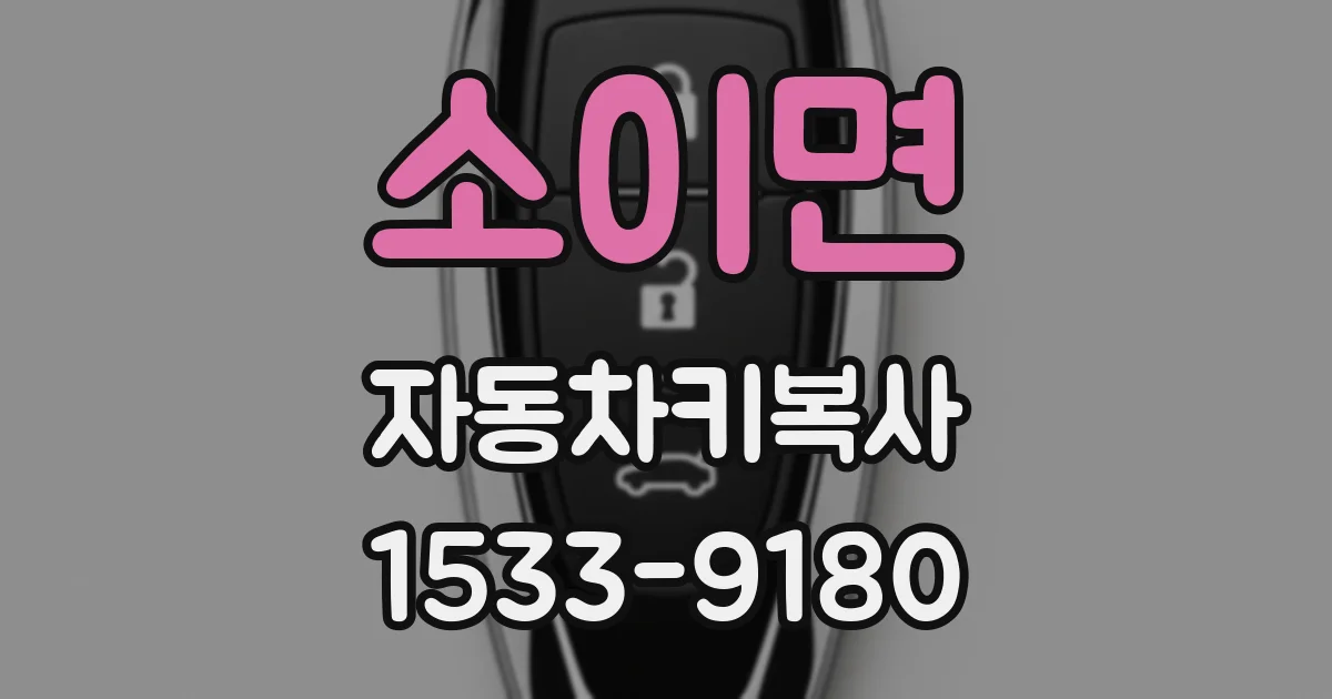 소이면 자동차키복사