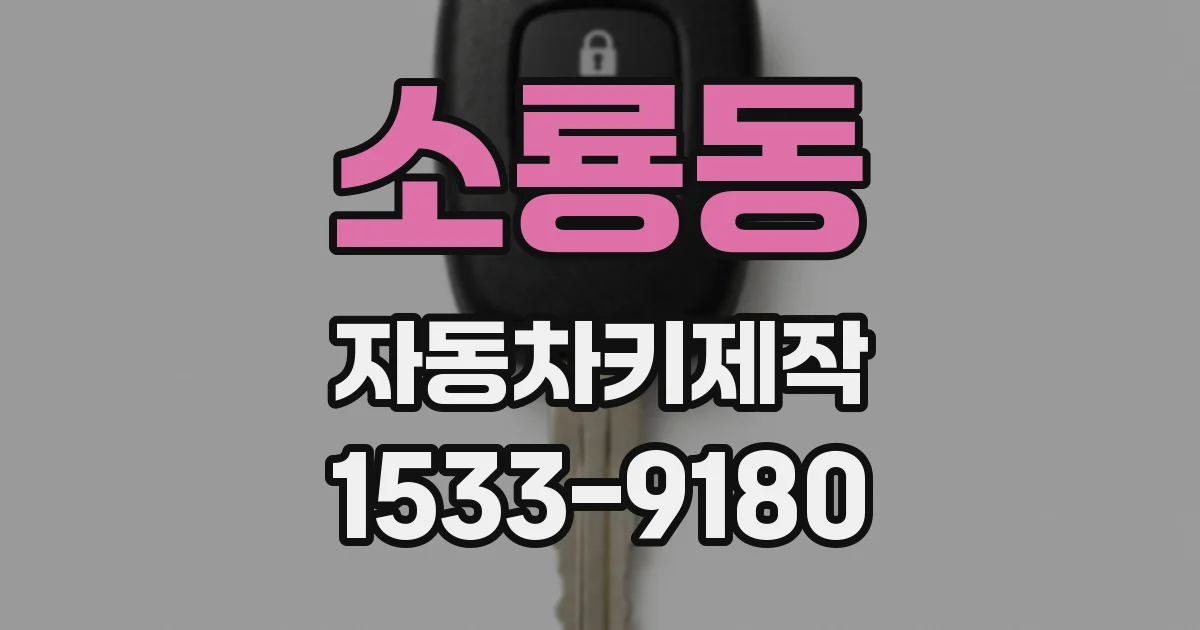 소룡동 자동차키제작