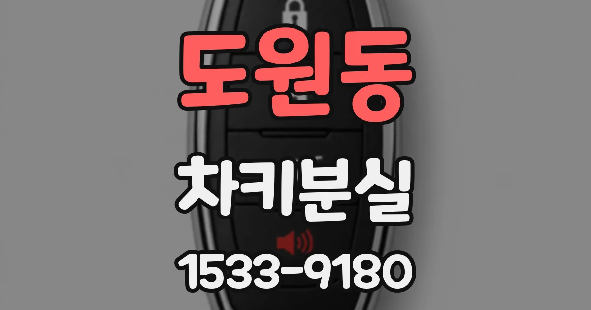도원동 차키분실