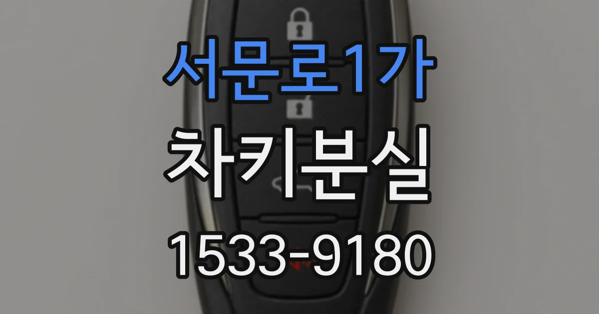 서문로1가 차키분실