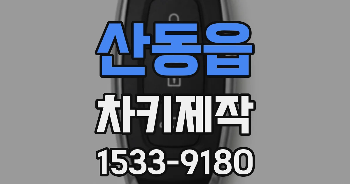 산동읍 차키제작