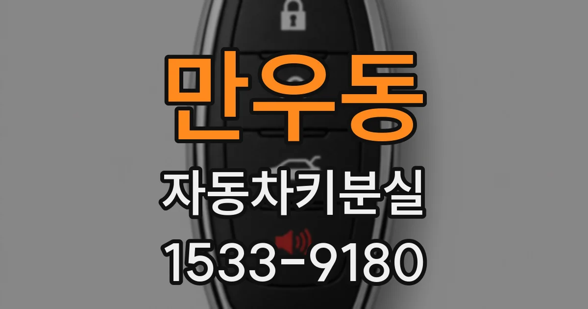 만우동 자동차키분실