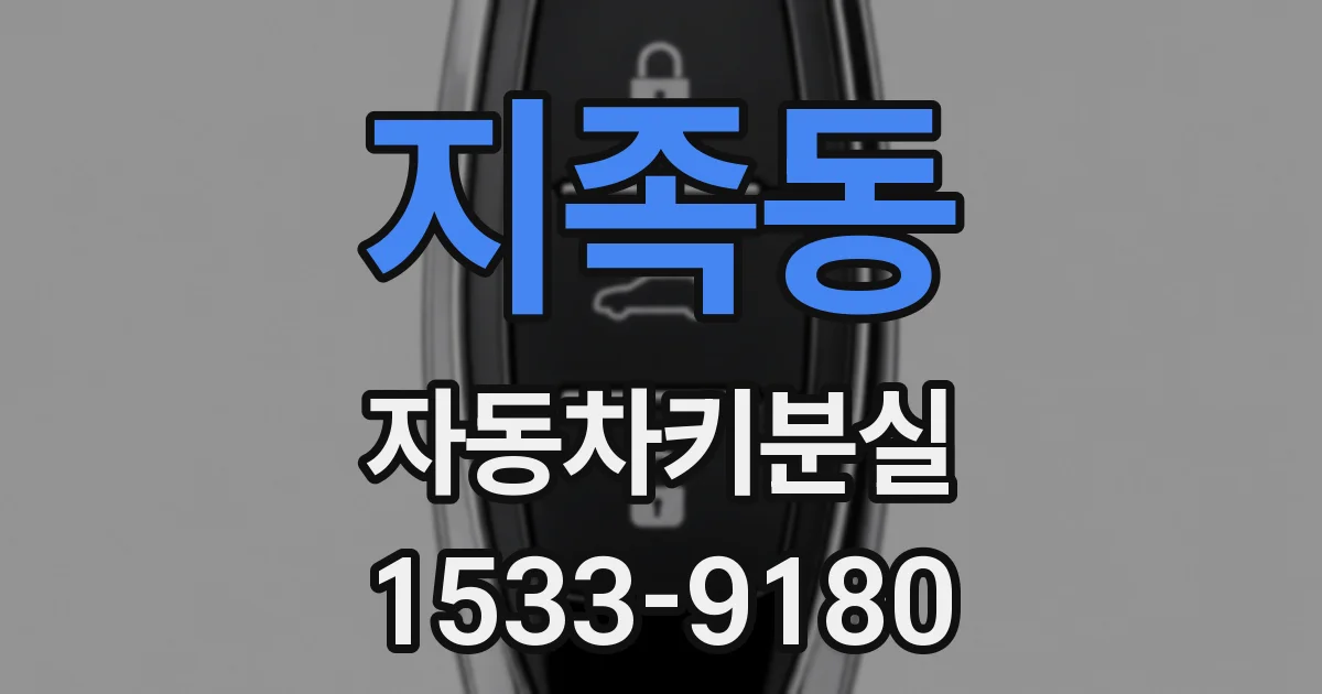 지족동 자동차키분실