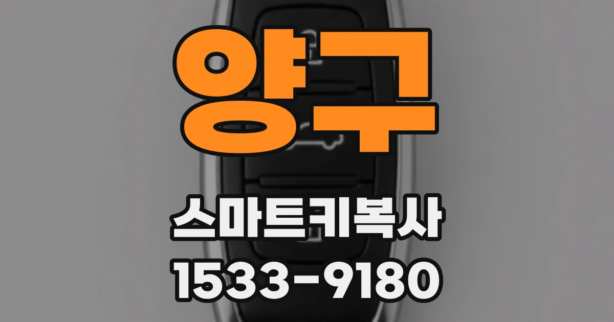 양구 스마트키복사