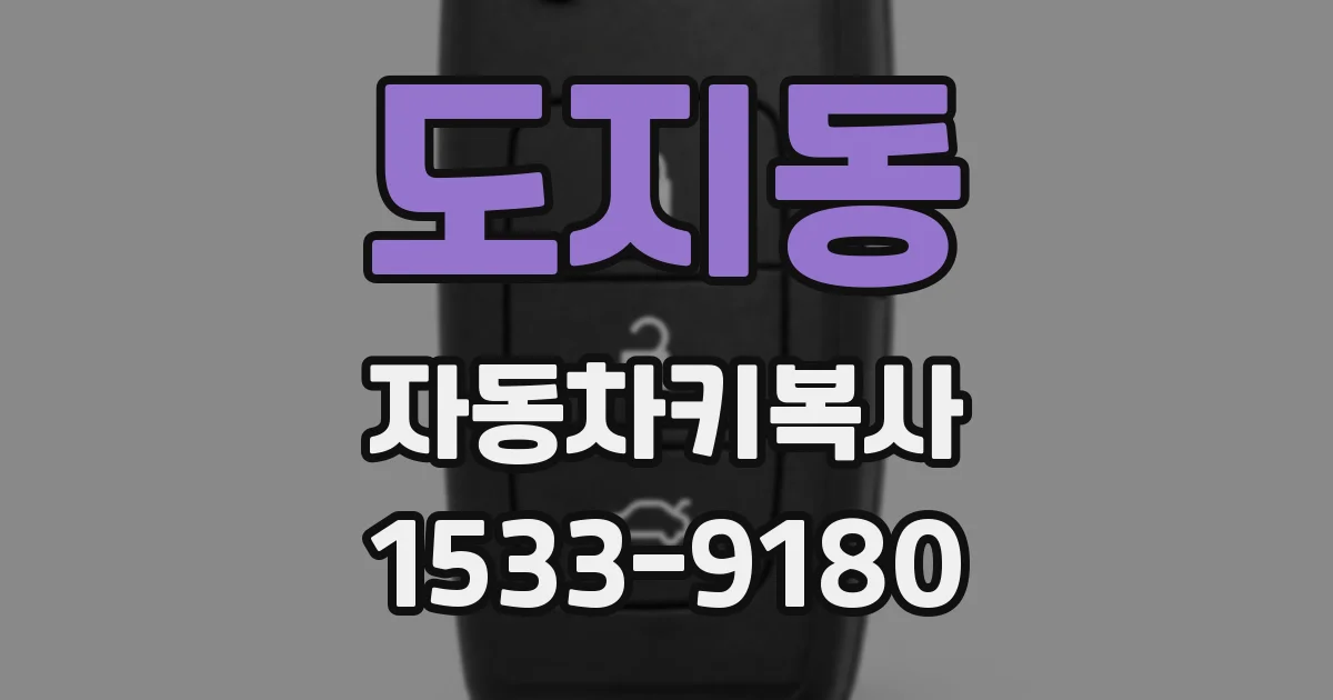 도지동 자동차키복사