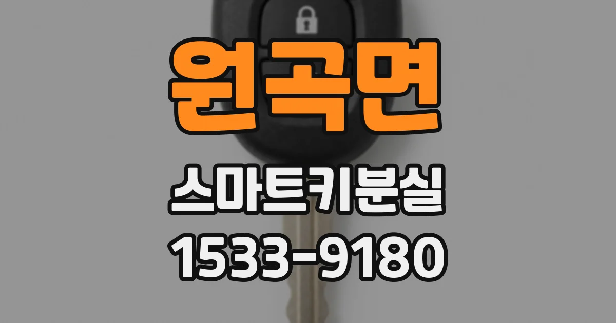 원곡면 스마트키분실