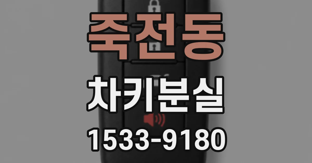 죽전동 차키분실