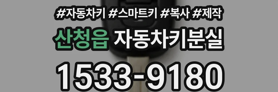 산청읍 자동차키분실