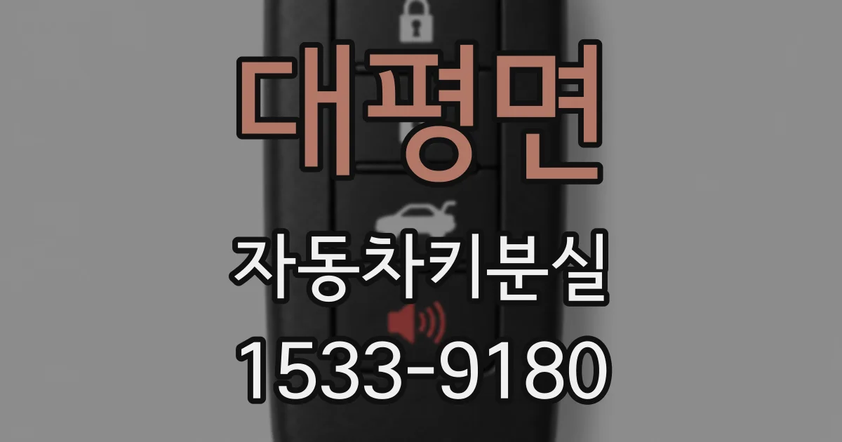 대평면 자동차키분실