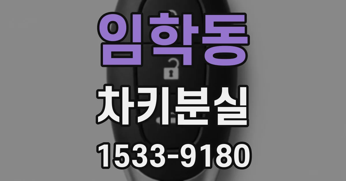 임학동 차키분실