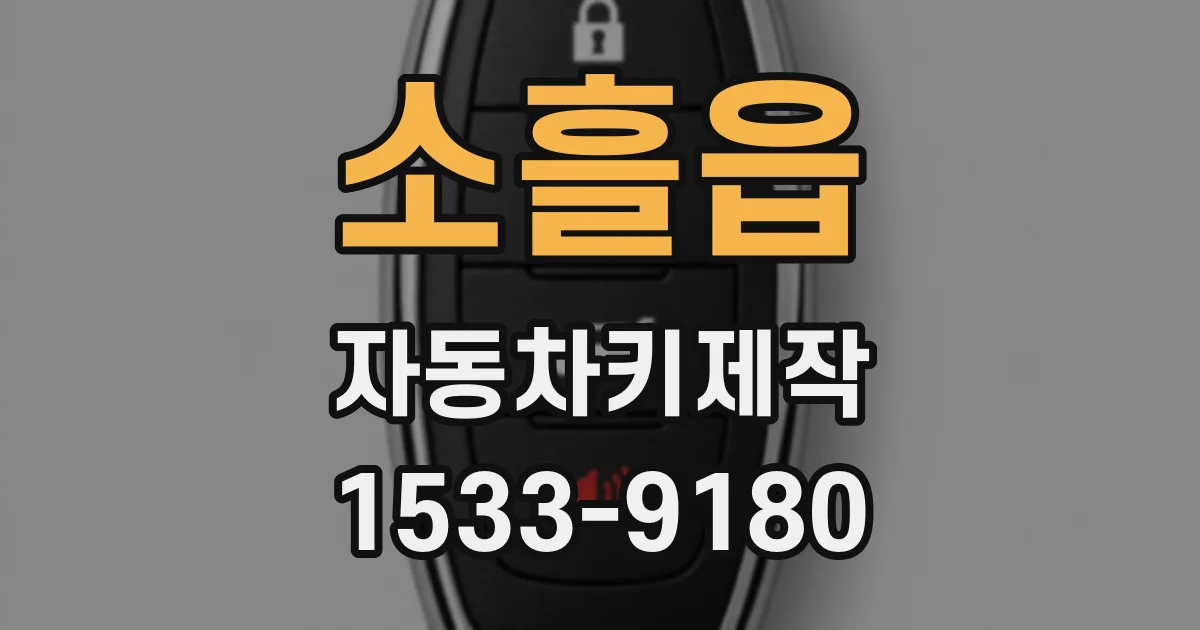 소흘읍 자동차키제작