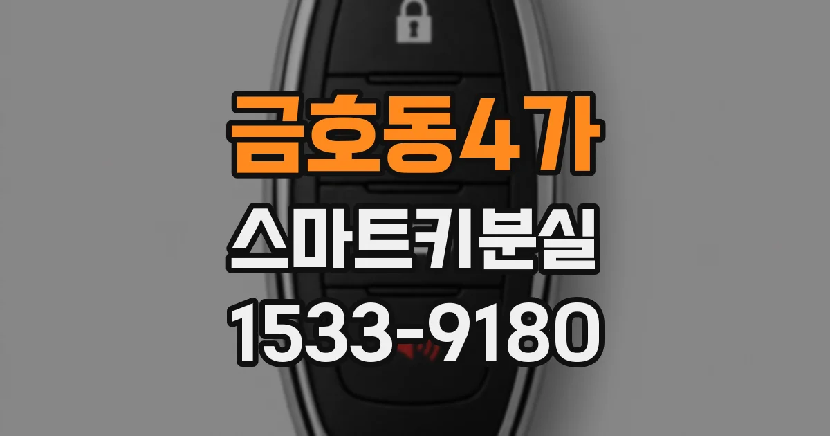 금호동4가 스마트키분실