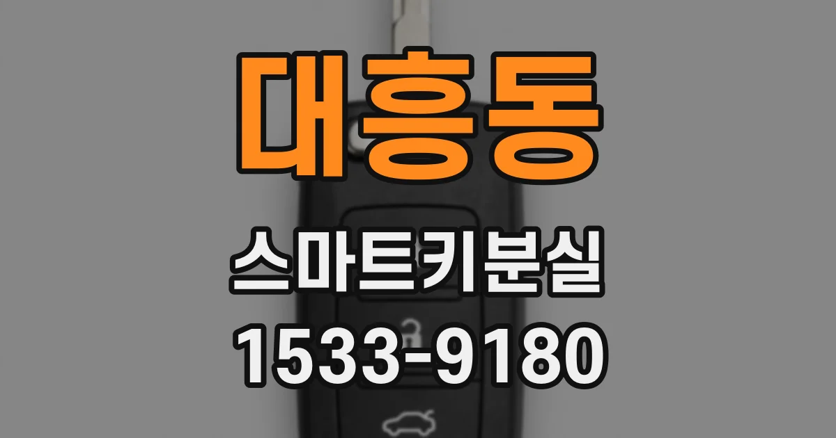대흥동 스마트키분실