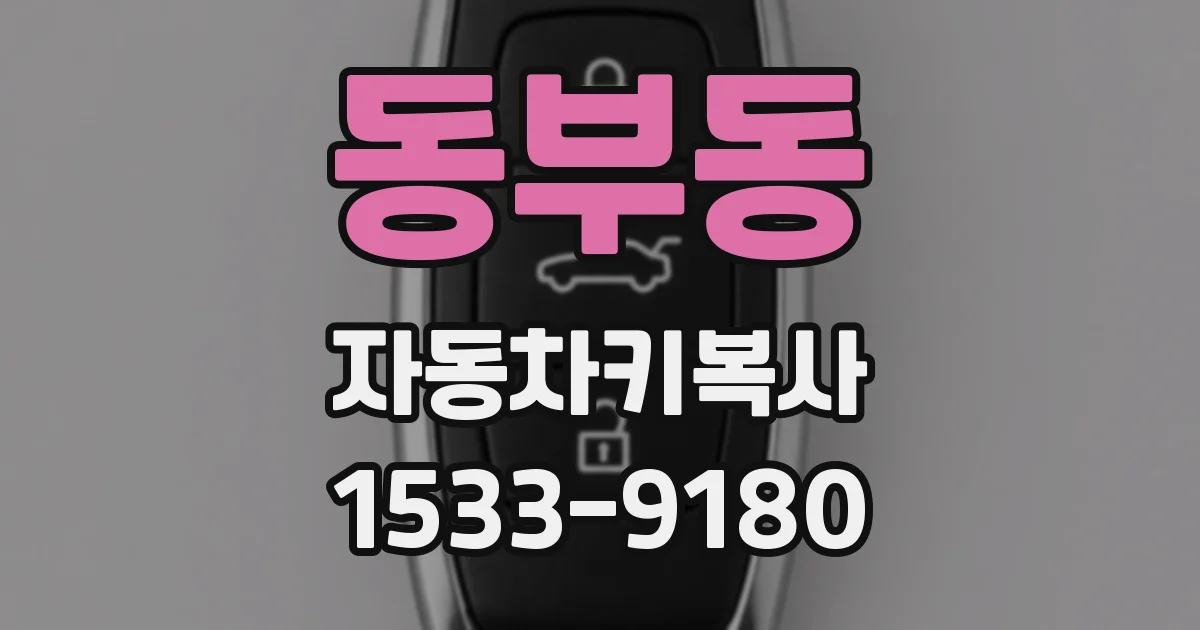 동부동 자동차키복사