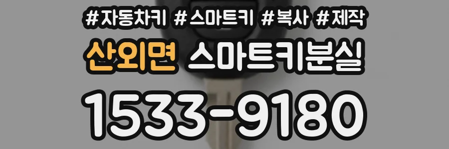 산외면 스마트키분실