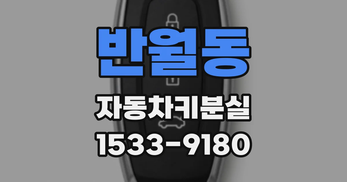 반월동 자동차키분실