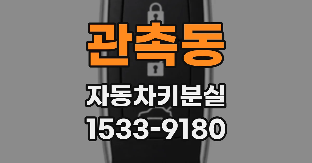 관촉동 자동차키분실
