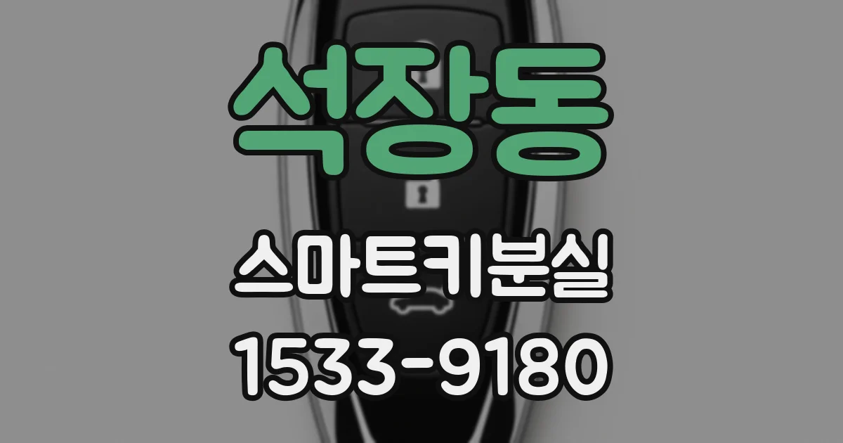 석장동 스마트키분실